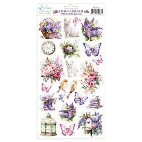 Mintay 6 x 12 Paper Stickers – Lilac Garden – Elements MT-LIL-12