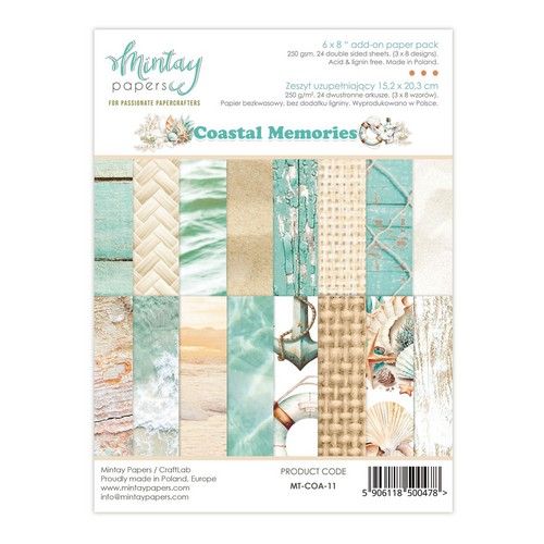 Mintay 6 x 8 Add-On Paper Pad – Coastal Memories MT-COA-11