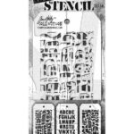 mini stencil - Tim Holtz - set 58