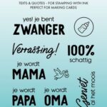 Studio Light Clear stamp Geboorte Essentials nr.645 SL-ES-STAMP645