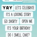 Studio Light Clear Stamp Let's celebrate Sweet Stories nr.661 SL-SS-STAMP661