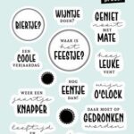 OP=OP  Studio Light Clear Stamp NL proost Friendz nr.659 - Craftlab