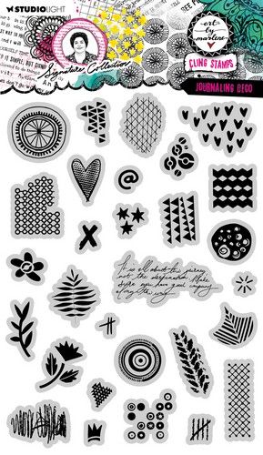 Studio Light Cling Stamp Journaling deco Signature Coll. nr.689 ABM-SI-STAMP689