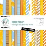 Studio Light Design paper pad Beer O'clock Friendz nr.179 - Craftlab