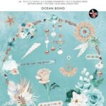 Studio Light Die-cut Paper Pad Ocean boho Essentials nr.168 SL-ES-DCPP168