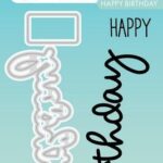 Studio Light Stamp & Cutting Die Happy birthday Sweet Stories nr.80 SL-SS-SCD80