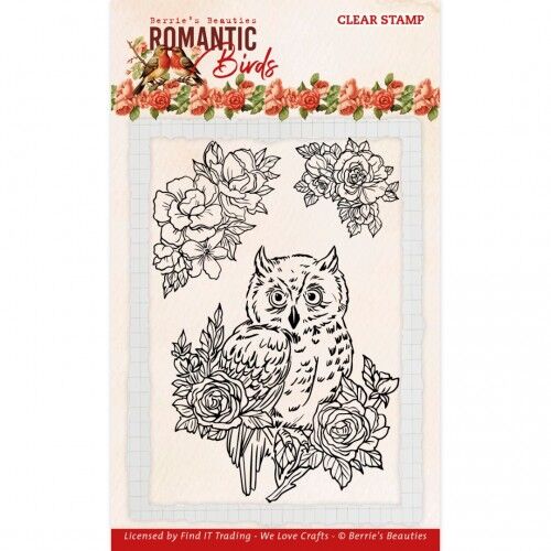 Clear Stamps – Berries Beauties – Romantic Birds – Owl