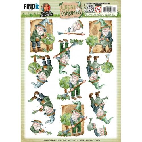 3D Push Out – Yvonne Creations – Great Gnomes – Garden Gnomes