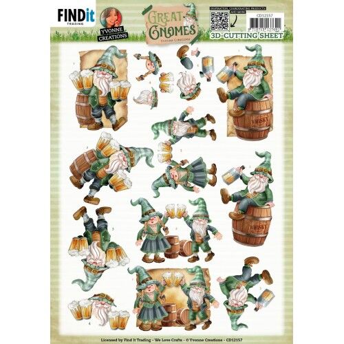 3D Cutting Sheets – Yvonne Creations – Great Gnomes – Party Gnomes