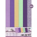 Linen Cardstock Pack - Berries Beauties - Lovely Lilacs - A4