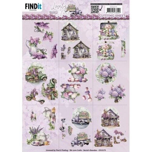 Cutting Sheets – Berries Beauties – Lovely Lilacs – Mini