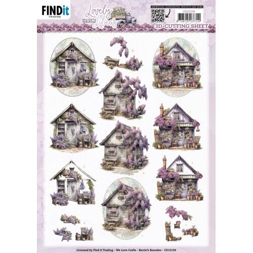 3D Cutting Sheets – Berries Beauties – Lovely Lilacs – Lovely Houses