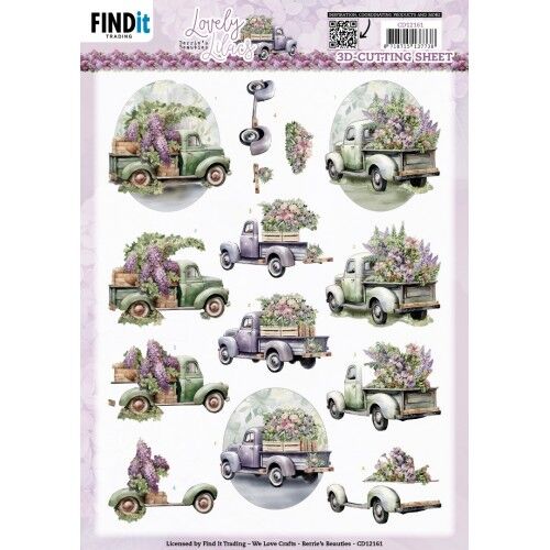 3D Cutting Sheets – Berries Beauties – Lovely Lilacs – Lovely Cars