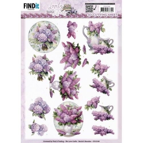 3D Cutting Sheets – Berries Beauties – Lovely Lilacs – Lovely Bouquets