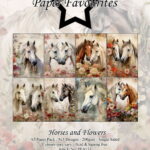 Horses and Flowers -  Paper Favourites PFA133