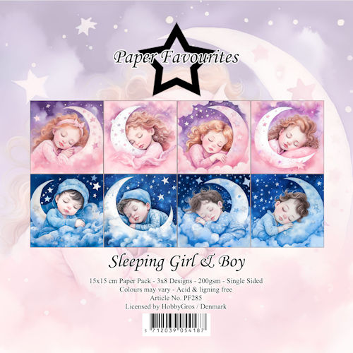 Sleeping Baby Boy – Girl- Paper Favourites PF285