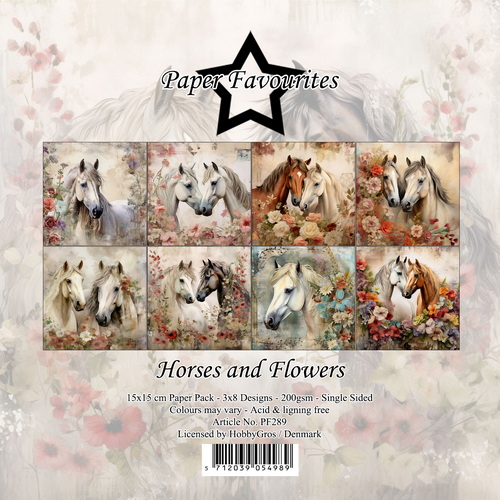 Horses and Flowers –  Paper Favourites PF289