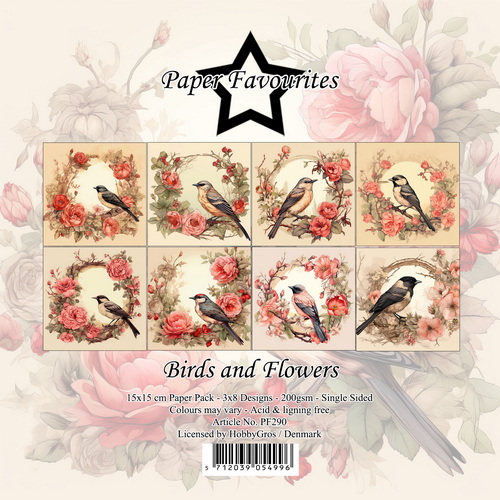 Birds and Flowers –  Paper Favourites PF290