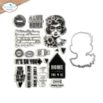 Elizabeth craft design - Frida at Home Stamp and Die set - CSD356