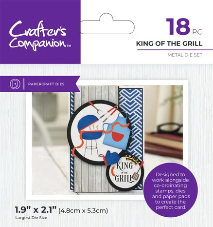 Snijmal Modern Man King of the Grill BBQ set  – Crafter’s Companion