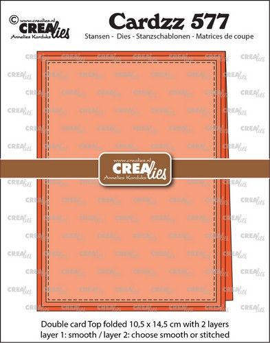 Crealies Cardzz Dubbele kaart 10,5 x 14,5 cm (vouw bovenkant) CLCZ577