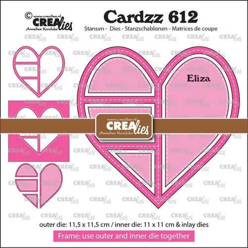 Crealies Cardzz Frame & Inlay Eliza CLCZ612
