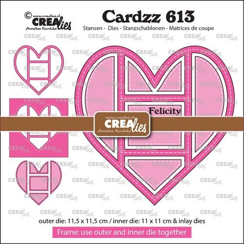 Crealies Cardzz Frame & Inlay Felicity CLCZ613