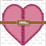 Crealies Cardzz Gatefold Card Hart CLCZ614