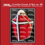 Crealies Create A Box Dichte take out box met handvat CCAB28 finished box: