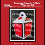 Crealies Create A Box Dichte take out box met handvat mini CCABM28 finished: