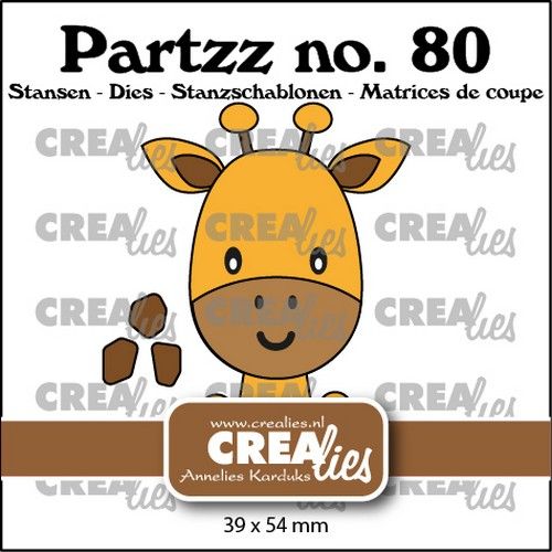 Crealies Partzz Giraf CLPartzz80
