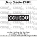 Crealies Texto Negativo COUCOU FR (H) FR12H
