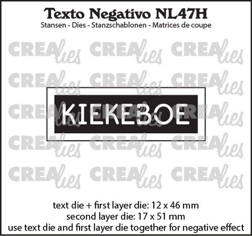 Crealies Texto Negativo KIEKEBOE NL (H) NL47H