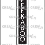 Crealies Texto Negativo PEEKABOO EN (V) EN17V