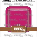 Crealies Xtra Kiekeboe vierkant met afgeronde hoeken CLXtra86