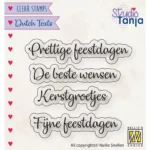 Nellie's Choice Clear Stamp Prettige Feestdagen etc.
