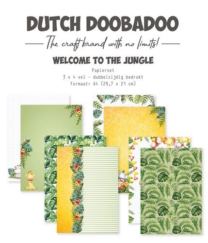 Dutch Doobadoo Designpapier Welcome to the Jungle 3x 4 473.005.062