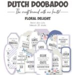 Dutch Doobadoo Floral Delight Dutch die-cuts 22st labels (NL) 474.007.033