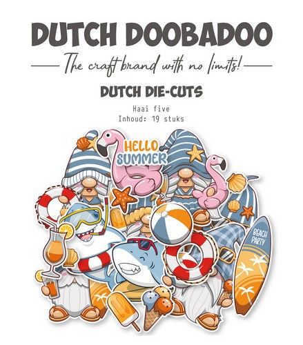 Dutch Doobadoo Haai five die-cuts 18st 474.007.037
