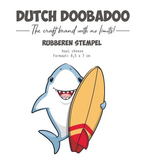 Dutch Doobadoo Rubber stempel Haai cheese 497.004.011