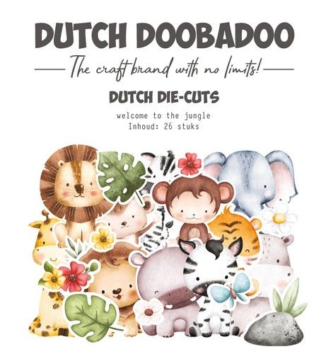 Dutch Doobadoo Welcome to the jungle die-cuts 26st dieren 474.007.035