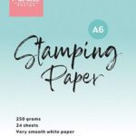 Marianne D Stamping Paper - wit glad A6 CA3196