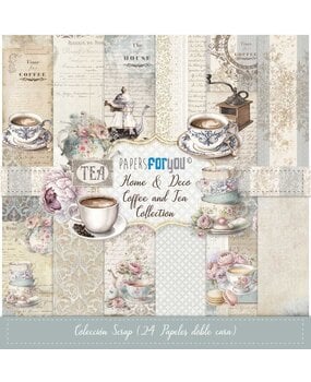 papers for you – home & deco coffee and tea collection – 20 x 20cm paperpad