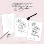 Sketch Stencil Florals 1 – Karin Joan