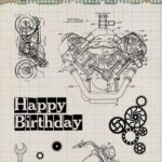 Studio Light Clear Stamp Gears & Bikes Gearhead's Workshop nr.673 SL-GW-STAMP673