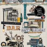 Studio Light Die-cut Paper Pad Paper elements Gearhead's W. nr.185 SL-GW-DCPP185