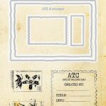 Studio Light Stamp & Cutting Die ATC & stamps Wild & Free nr.82 JMA-WAF-SCD82