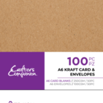 Card & Envelopes A6 Kraft (100pcs) - Crafter's Companion
