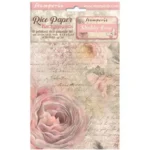 stamperia - rice paper shappy rose - DFSAK6023