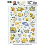 Cutting Sheets - Yvonne Creations - Lemon Breeze - Small Elements